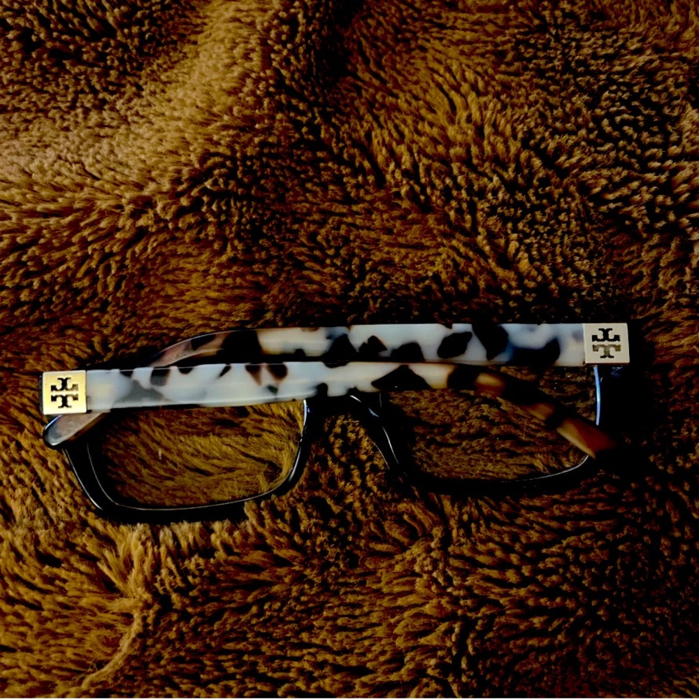 Tory Burch Glasses Frames Square Eyeglasses Blush Tortoise with Demo Lenses Tort